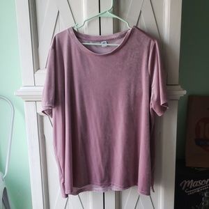 Pink Velour Top